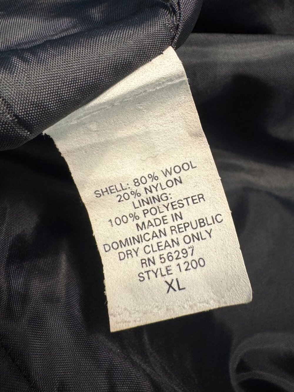 Vintage Julia Klein Black Wool Swing Coat Women's Size XL | Evening Goth 80s - Picture 10 of 11